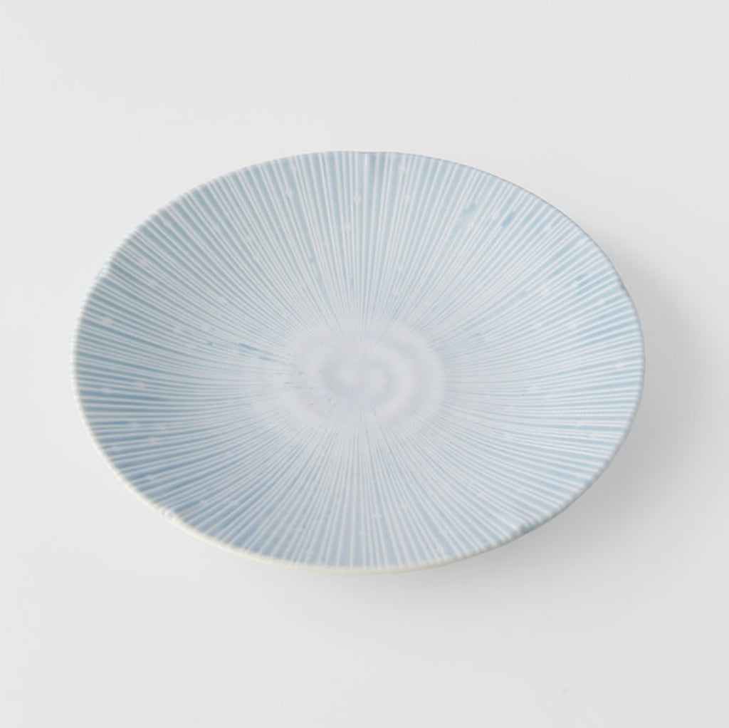 Dinner Plate 24cm Tsubaki Blue Glaze By MADE IN JAPAN