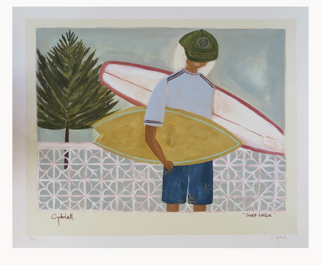 'Surf Check' - Limited Edition Print By Gabrielle Diamantis