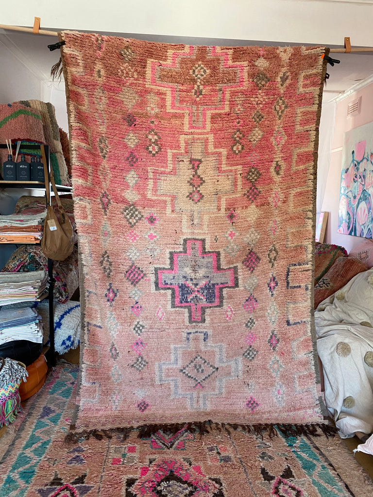 'SONYA' Vintage Moroccan Boujaad Rug