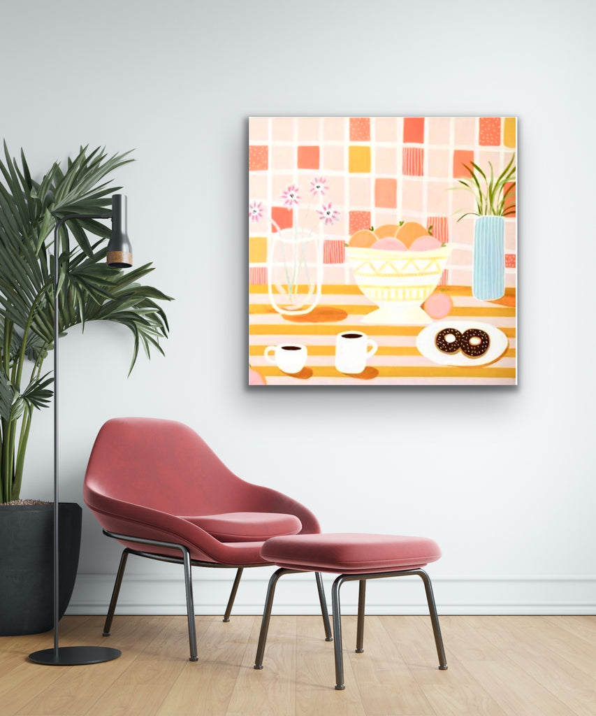 'Pink & Peaches' Original Painting By Emily Birks