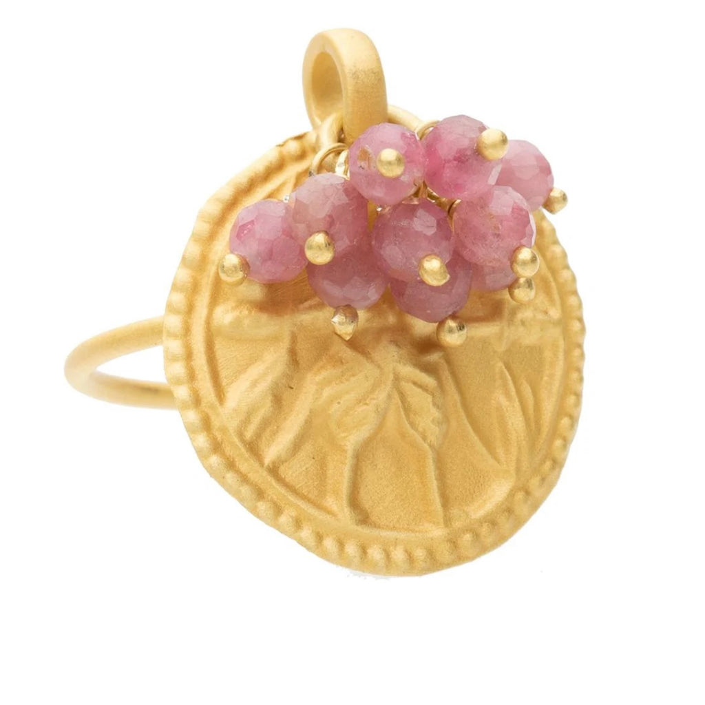 Pink Tourmaline Goddess Ring By Rubyteva Design