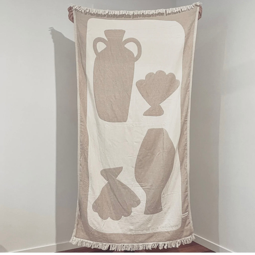 The Mediterranean collab Towel - Caitlin Hope x One Fine Sunday Co.