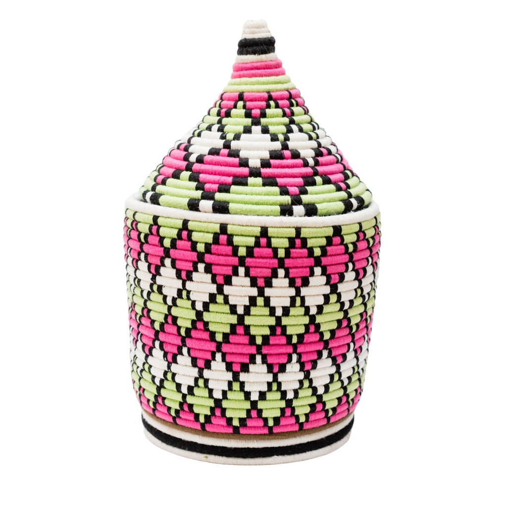 Love Moroccan Rugs - Berber Basket - Pink Green - Melbourne - Mount Martha