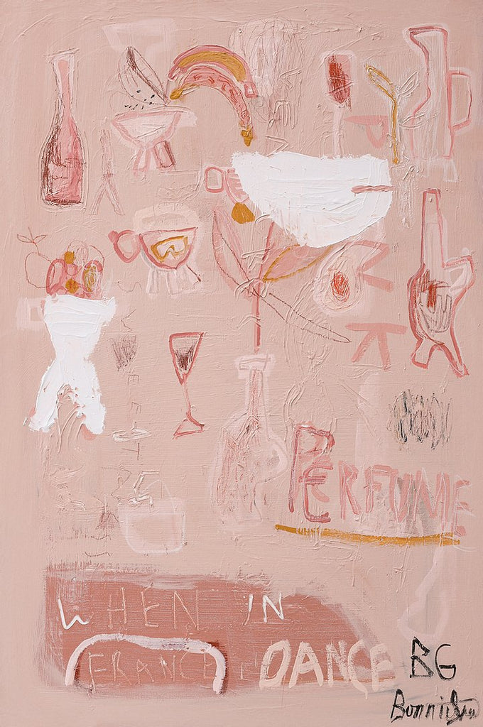 FRENCH KISSED -Pink Perfume Limited Edition Prints By Bonnie Gray