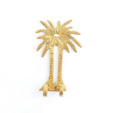 Small Brass Moroccan Palm Tree Hooks